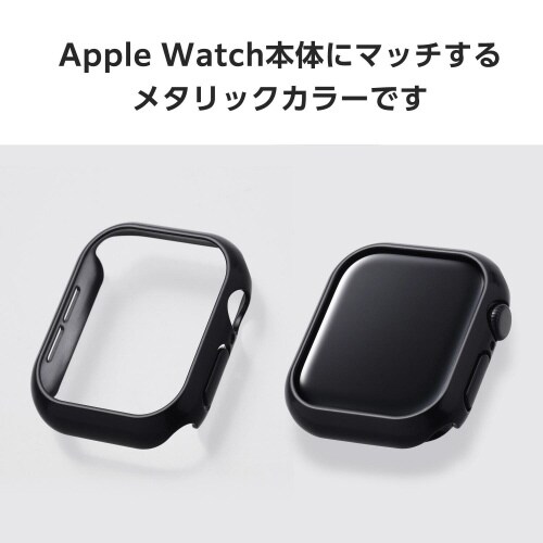 アップルウォッチ42mm バンパー メタリック黒