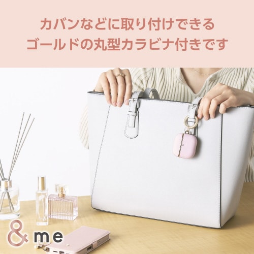 AirPods4 レザーケース 衝撃吸収 ピンク