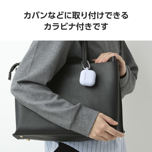 AirPods4シリコンケース 衝撃吸収 パープル
