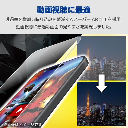 Pixel8aガラスフィルム光反射軽減