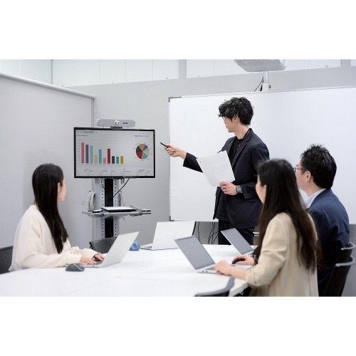 ビデオバー カメラ・スピーカー・マイク一体 グレー