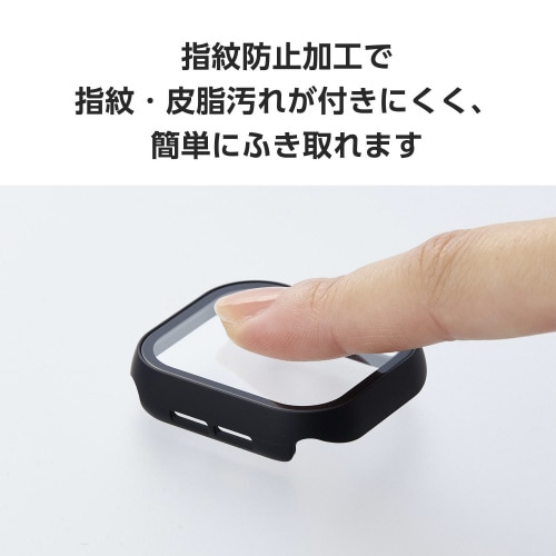 アップルウォッチ42mm フルカバー ゴリラ 黒