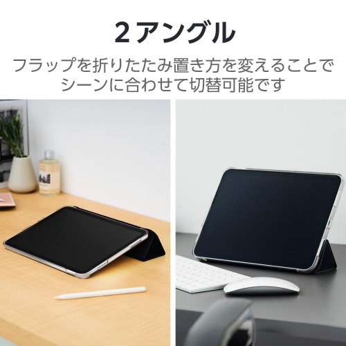 iPad10.9インチ 手帳型ケース 薄型 黒