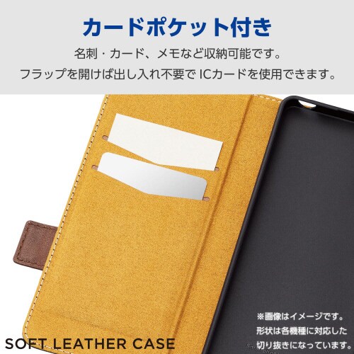 Xperia10VIケースレザー手帳型紺