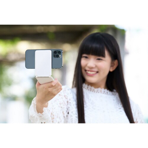 スマホスタンドマグネット着脱スタンド薄型白