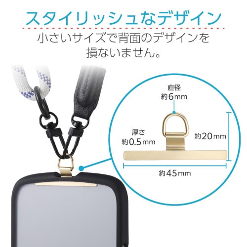 ストラップホールシート ステンレス 1口 ゴールド