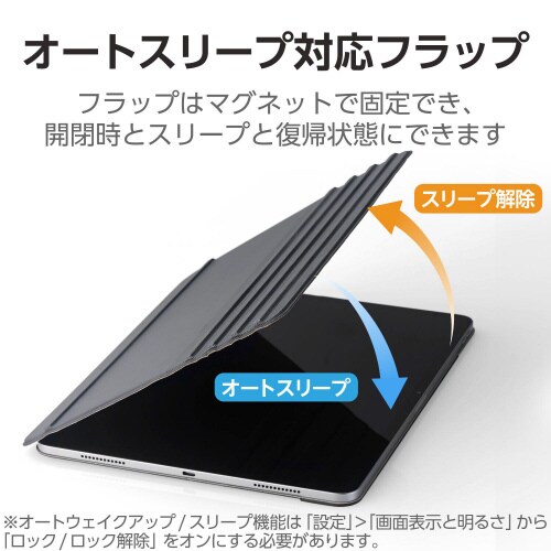 13インチiPadAirM2ケース 8アングル 黒
