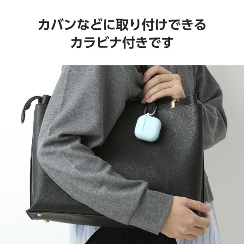AirPods4シリコンケース 衝撃吸収 ブルー