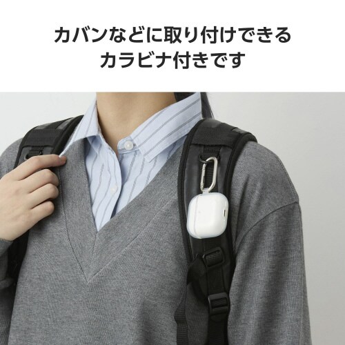 AirPods4 ソフトケース 落下防止 クリア