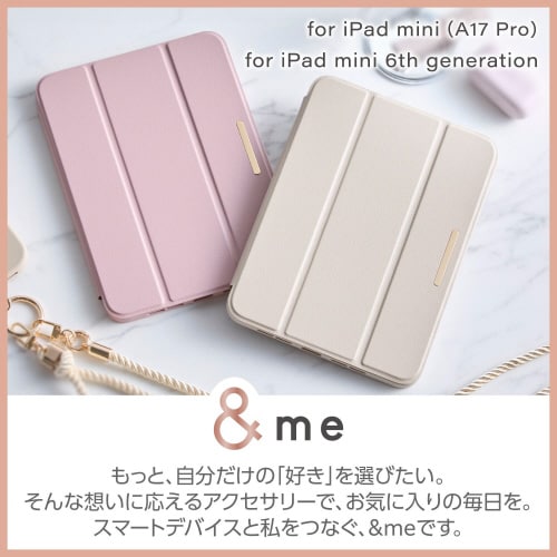 iPadminiA17 Pro手帳型ケース ピンク