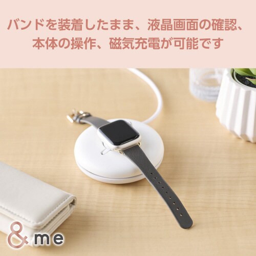 アップルウォッチSEレザーバンド チャコールグレー