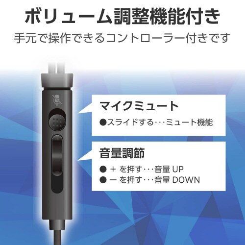 有線ヘッドセット USB−A接続 5個セット 黒