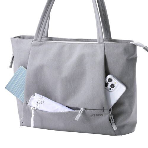 トートバッグ 肩掛けバッグ 12L 撥水 グレー