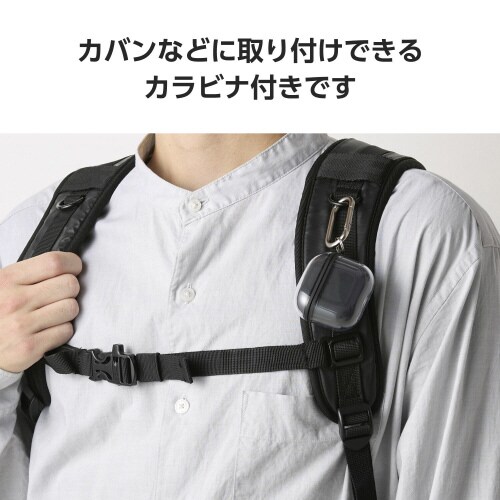 AirPods4 ソフトケース 衝撃吸収 ブラック