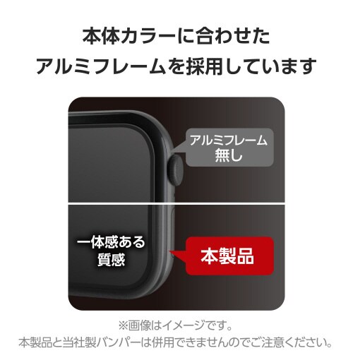 アップルウォッチ40mmガラスフィルム フレーム黒