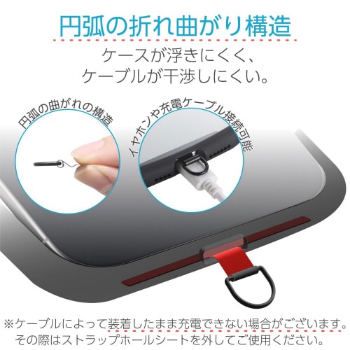 ストラップホールシート ステンレス 1口 ブラック