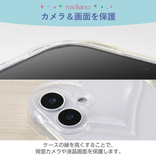 iPhone16ケースソフトハート透明