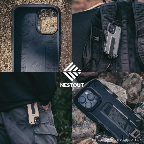 iPhone16ProケースNESTOUT黒