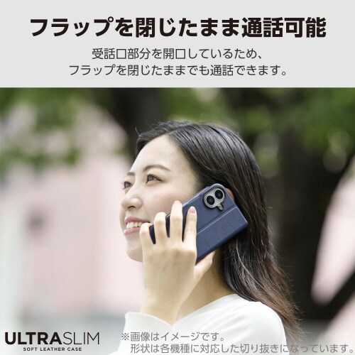 らくらくスマートフォンF−53E 手帳型ケース 青