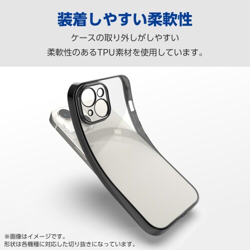 Xperia10VIケースソフトメタリック青