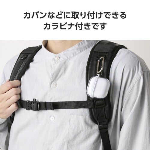 AirPods4 ソフトケース 衝撃吸収 ホワイト