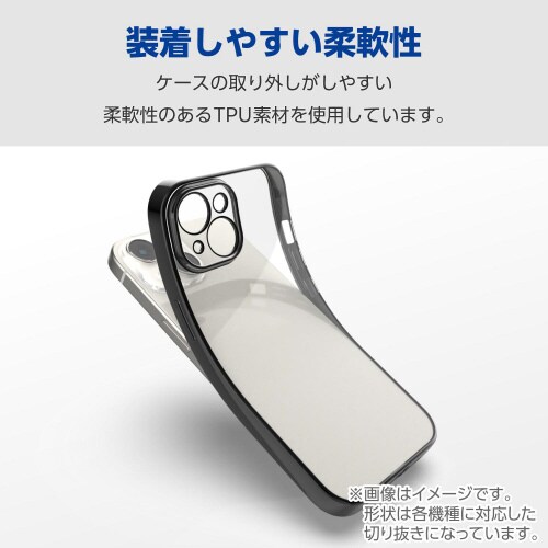 AQUOSwish4ケースソフトメタリック黒