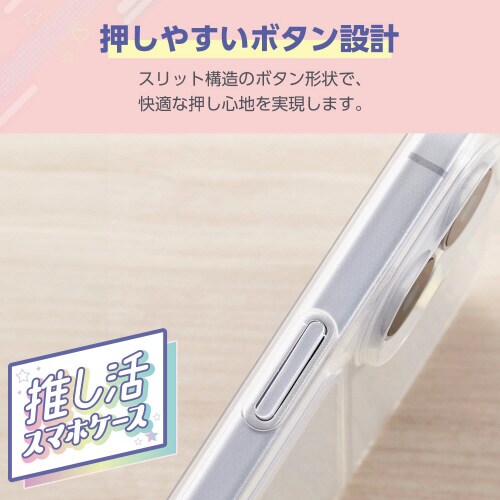 iPhone16ケースソフトチェキ収納透明