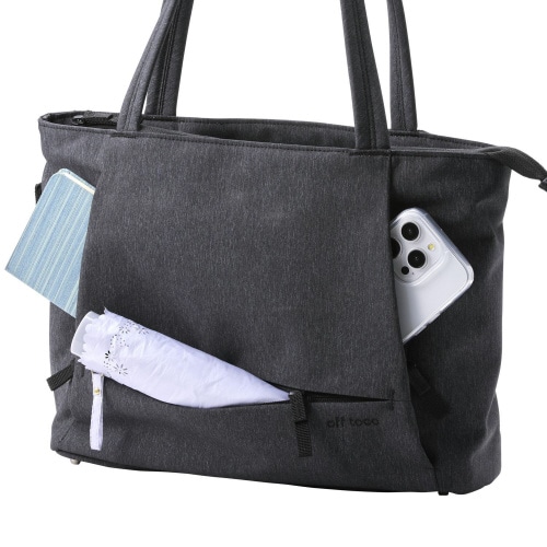 トートバッグ 肩掛けバッグ 8L 撥水 ブラック