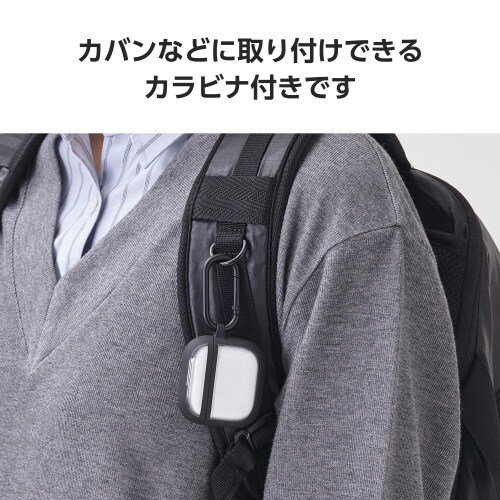 AirPods4耐衝撃ケース 落下防止 ブラック
