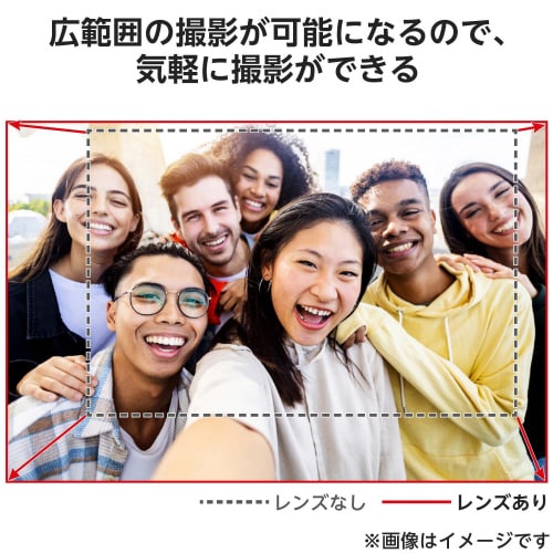 スマホ広角レンズ0.67倍マクロレンズ黒