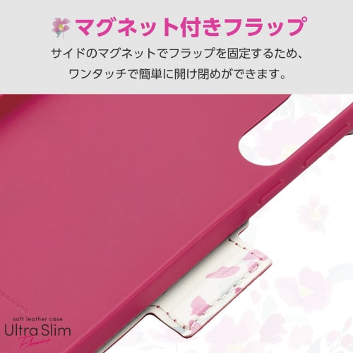 GalaxyA55 5Gケースレザー手帳型ピンク