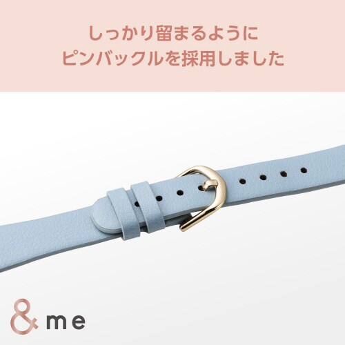 アップルウォッチSE レザーバンド ダスティブルー