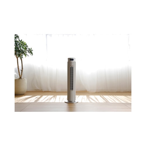 左右330度自動首振り大風量コードレスタワーファン