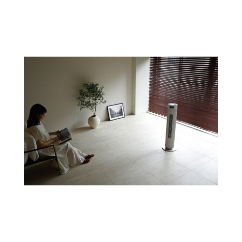 左右330度自動首振り大風量コードレスタワーファン