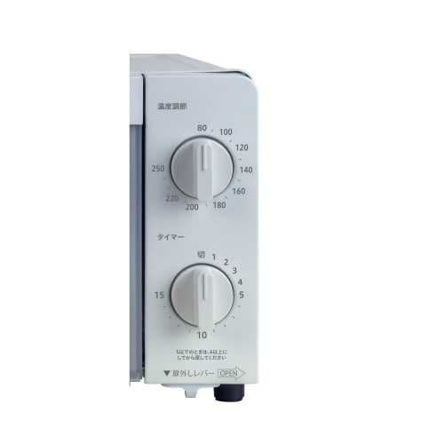 オーブントースター1400W 温調4枚焼き