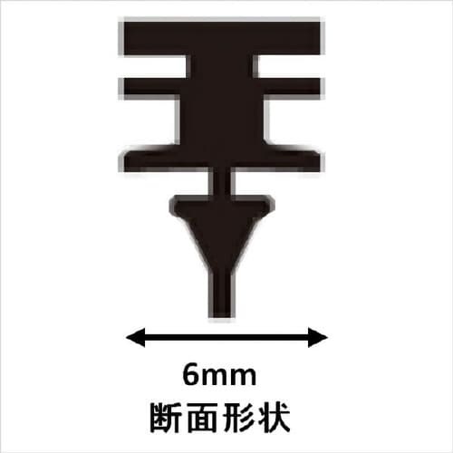 ワイパー替えゴム 長さ:500mm ゴム幅:6mm