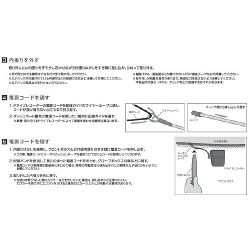 ドライブレコーダー取り付けツールセット