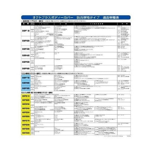 クルマ用 防炎厚地 ボディーカバー