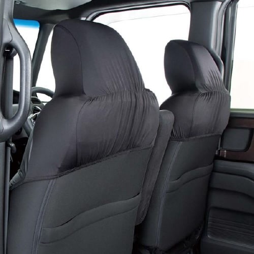 シートカバー レザーマッチ 抗菌防臭 ブラック