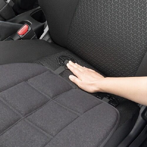 クッション 竹炭D× ヒップ型 ブラック