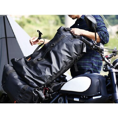 バイク用ターポリンツーリングシートバッグ