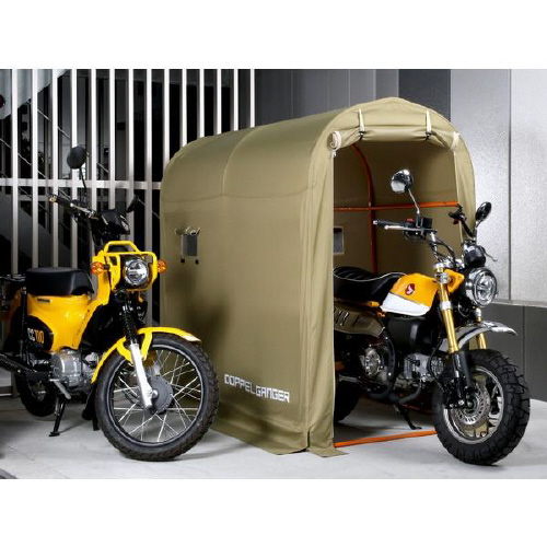 ストレージバイクガレージ カーキ Mサイズ