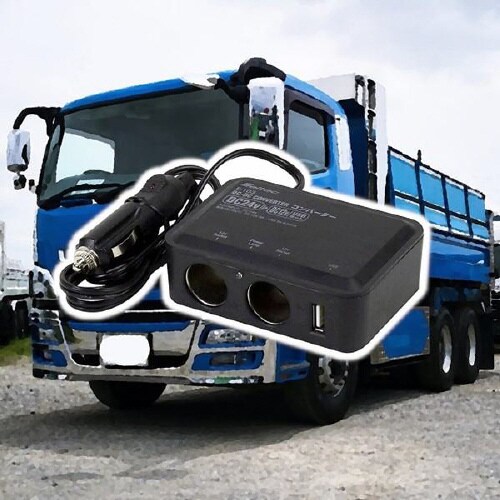 DCDCコンバーター DC12Vソケット 2口