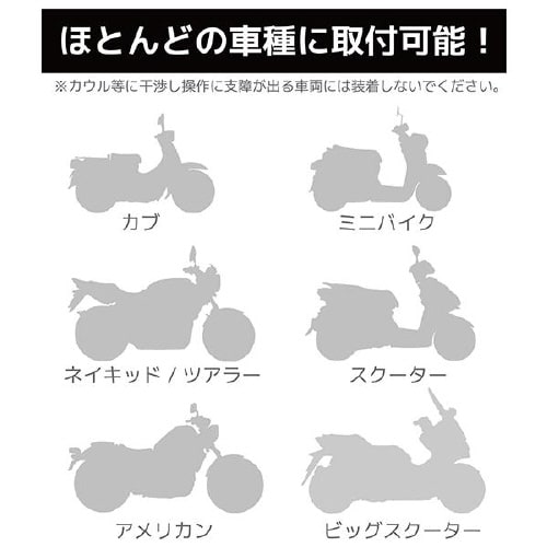 二輪用サマーハンドルカバー メッシュタイプ