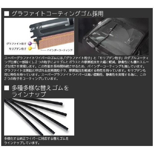 ワイパー替えゴム長さ:425mmフロント用/1本