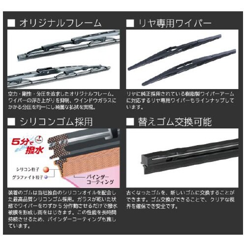 ワイパーブレード長さ:380mmフロント用/1本
