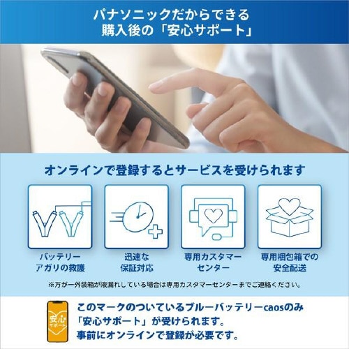 国産車用カーバッテリー カオスブルーバッテリー