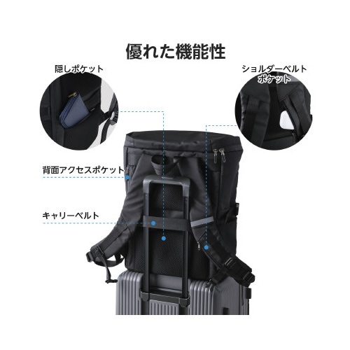 リュック 大容量 30L 15.6インチ ブラック