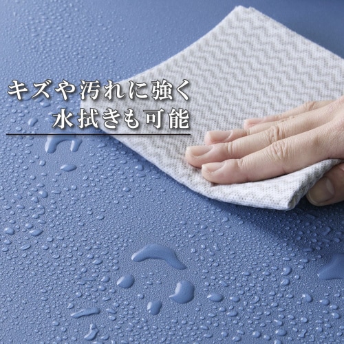 デスクマット マウスパッド レザー ブルー