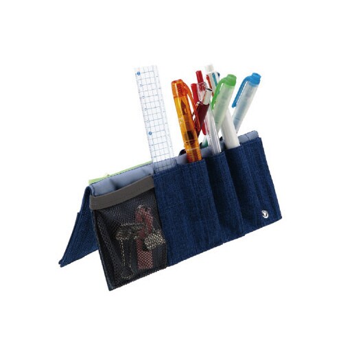 クロススタンドペンポーチ ネイビーx3